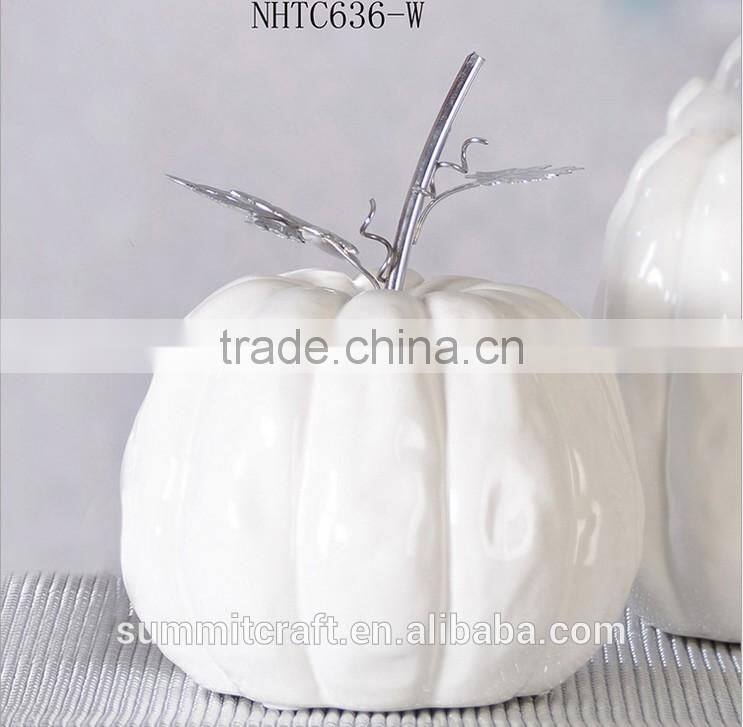 Decorative artificial white pumpkins wholesale