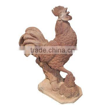 Cast Iron Vivid Rooster Statue Cock Statue