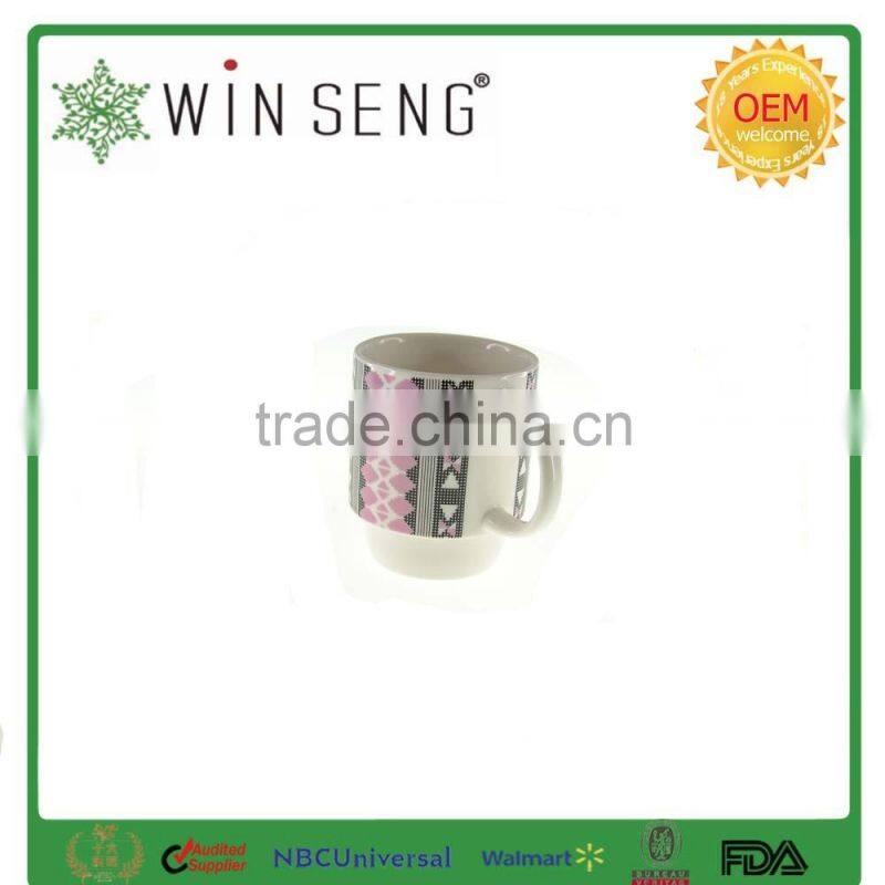 Porcelain fine tea and coffee mug