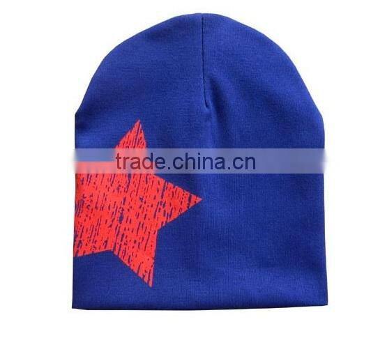 2015 Star Printed New Newborn cotton infant hats Toddler Girl Boy Hat Baby Cap Cute Beanie Cotton Kid Hats 17 Colors