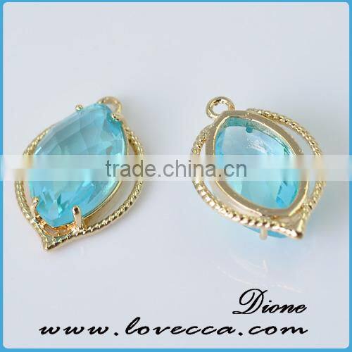 2017 new natural semi precious stone necklace birth stone pendants