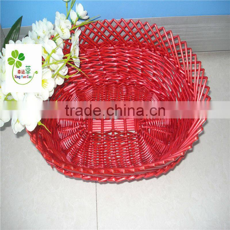 oval wicker storage fruit basket fruit basket