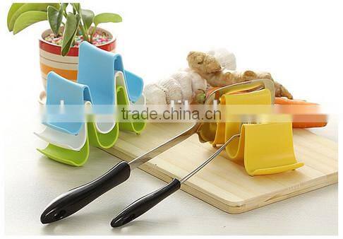 Wave Shape Kitchen Plastic Cooking Utensil Plastic Pot Pan Lid Stand Holder Rack