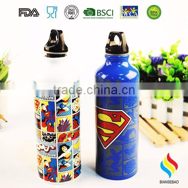 different capacity aluminum drink bottle for promotional
