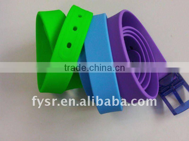 Fashion colorful custom silicone Jelly Belt