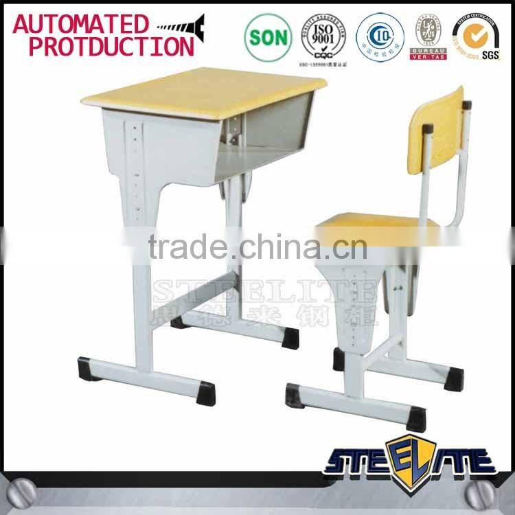 Affordable School Furniture Wooden School Desk And Chair Set