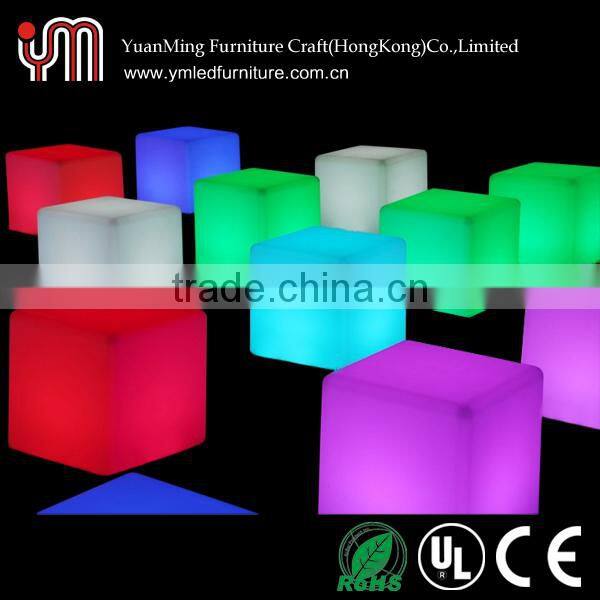 led cube seat lighting/ modern cube seating/cube chair YM-LC404040
