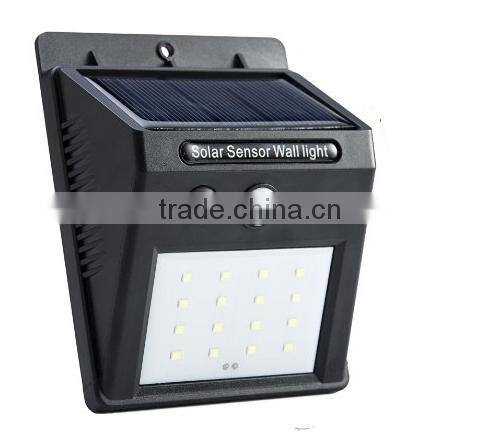 Wall Light, Bright Solar Power Outdoor LED Light No Tools Required Peel and Stick Motion Activated