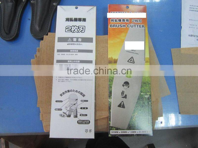 2 teeth brush cutter blade
