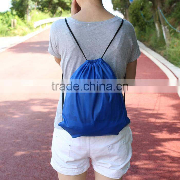 quality drawstring bag/polyester drawstring backpack/OEM bag
