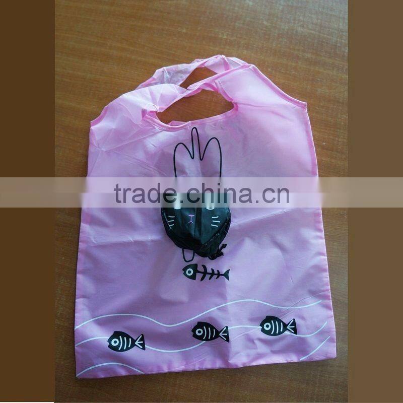 Hippo Animal Folded Shopping Bag