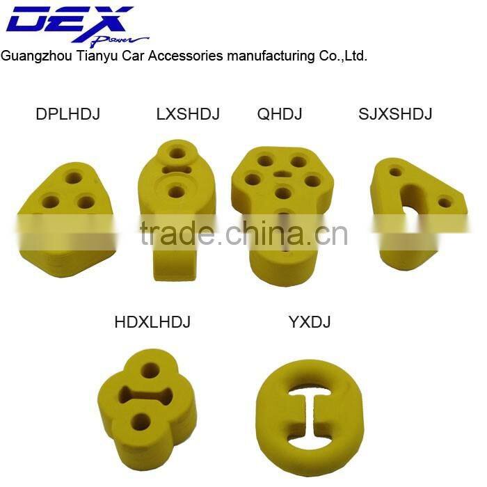 automobile exhaust hanger rubber in exhaust system