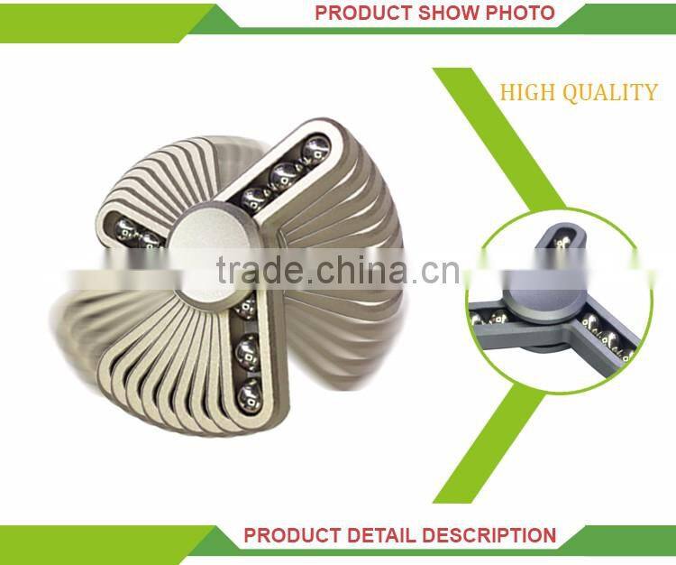 Best selling 3d metal hand toy gyroscope fingertip spinner