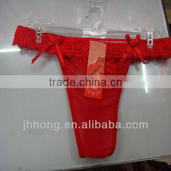 Sexy ladies underwear with dot bow/gauze