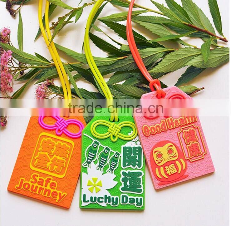 Personalised soft pvc 3D luggage tag wedding favor