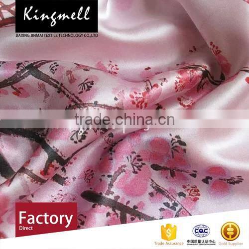 Digital Printed Silk Satin Scarf for Women in Spring and Autumn