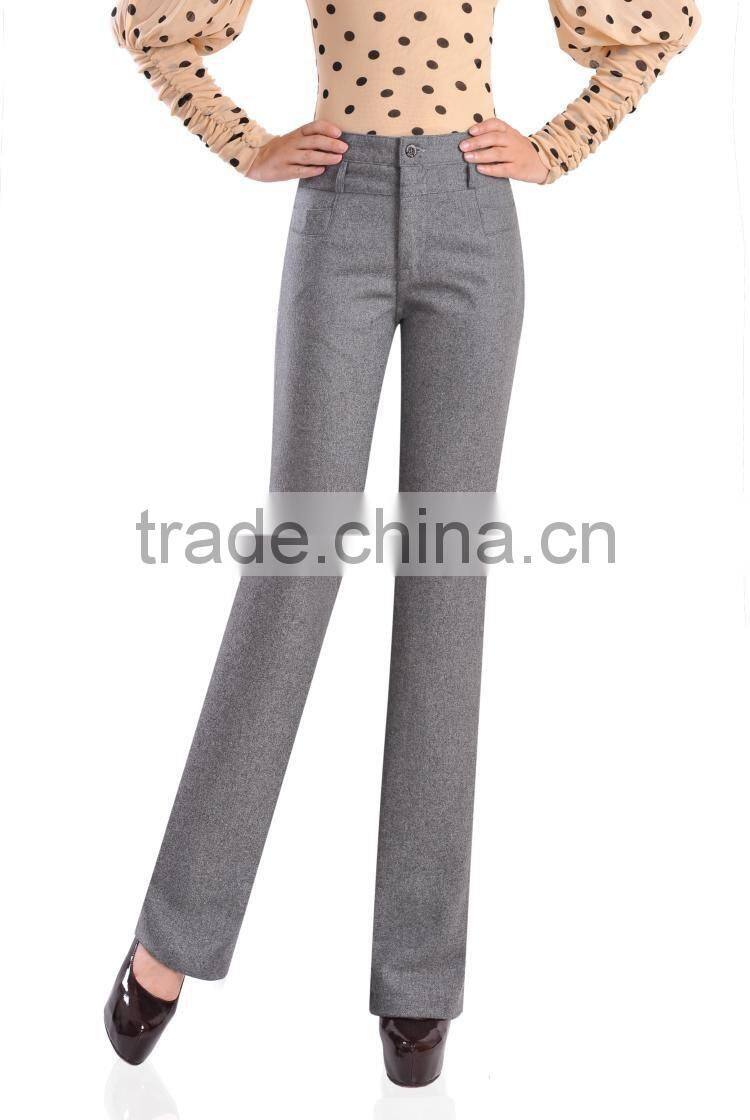Formal Black Long Loose Lady Dress Pants Office Fashion Suit Pant for Women