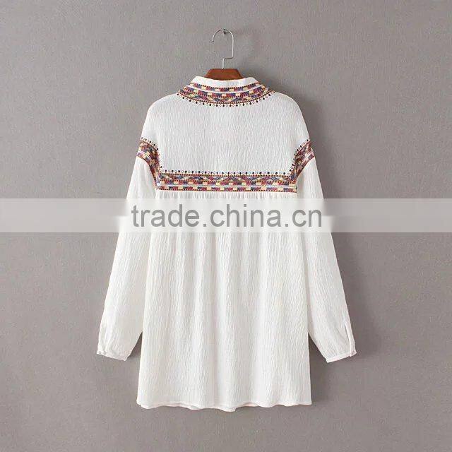 Summer Dress 2017 Women Casual Beach Short Dress Tassel Solid White Maxi Dress