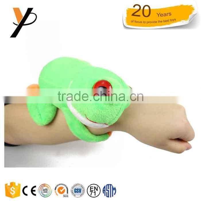 Cute novelty frog plush animal bracelet with new design