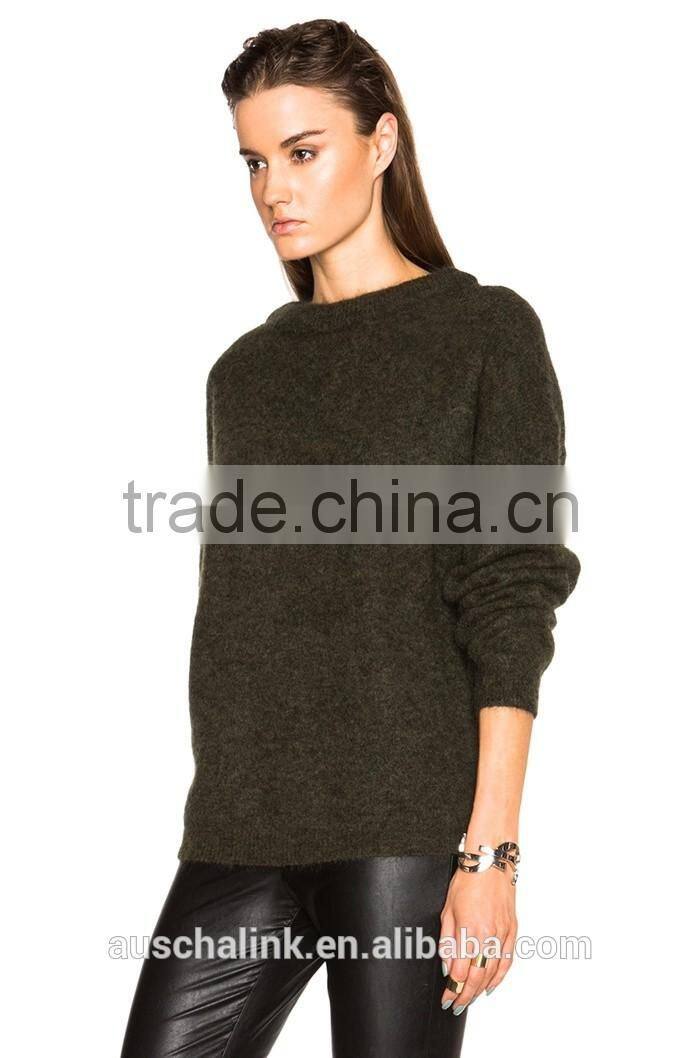 2016 new arrival lady mohair sweater customized factory price