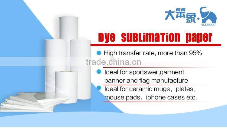 fast dry 95% transfer rate 100gsm sticky tacky sublimation paper