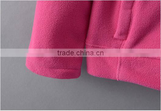 2016 Professional Polar Fleece Manufacturer From JIangxi Province,100% polyester,DTY 150D/96F 280g polar fleece women coat 2015