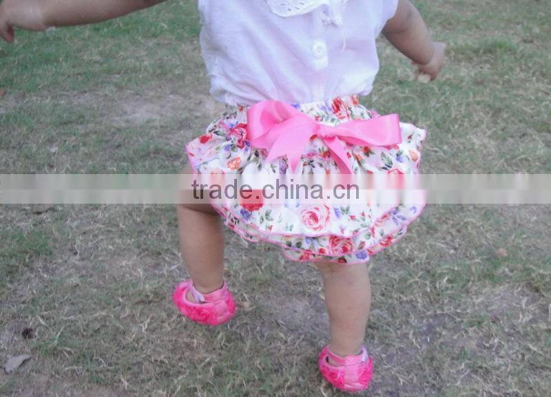 Newest organic satin cloth diaper,ruffle panties baby panties bloomer with bow