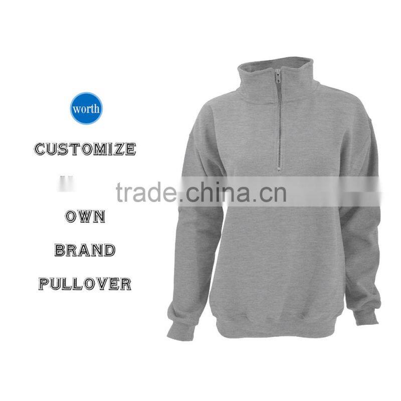 Quarter Zip Pullover Adult Vintage 1/4 Zip Sweatshirt Top