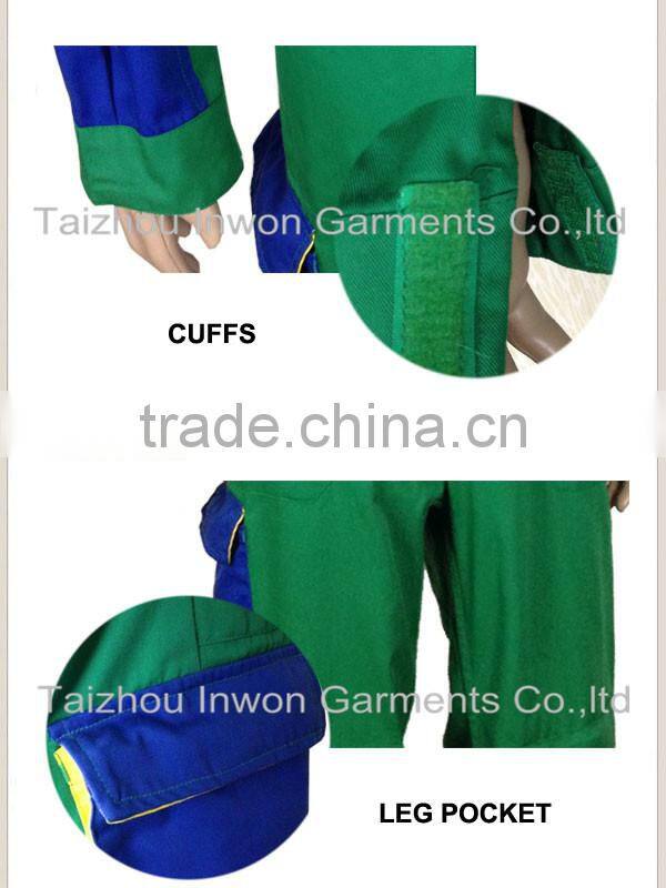Custom industrial factory safety workwear fire retardant coverall