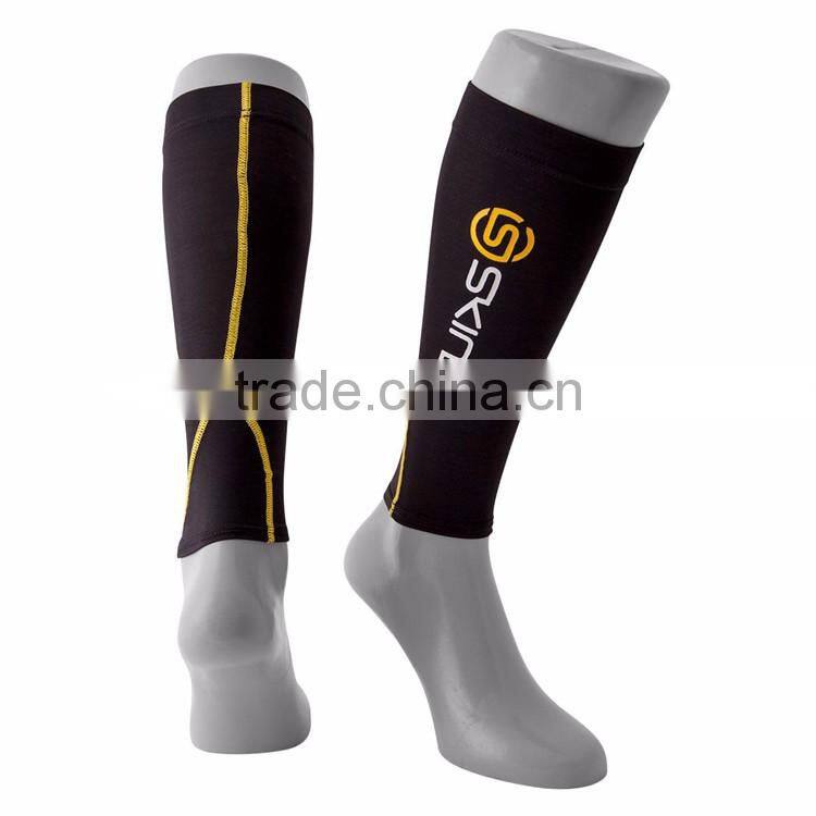 2016 custom full sublimation printed calf compression sleeve with Y style pattern