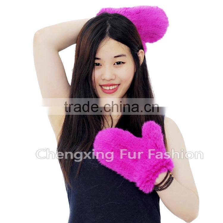 CX-A-60H Wholesale New Fashion Mittens Real Mink Fur Woman Fur Gloves