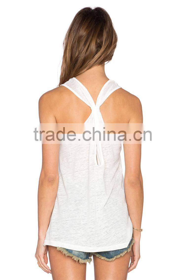 Women's tight tank tops casual wear tank tops y back tank tops