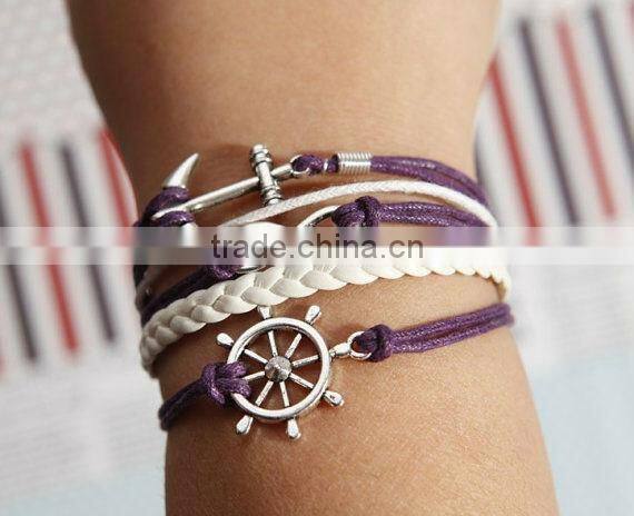 infinity bracelet, love bracelet, wish tree bracelet, leather charm bracelet, best promotional gift