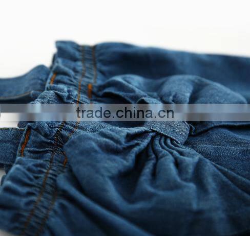 Suspender Denim Bowtie Shorts Diaper Bloomer Wholesale Baby Clothes Shorts