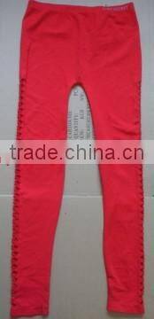 Sexy seamless mature women mesh side panels legging