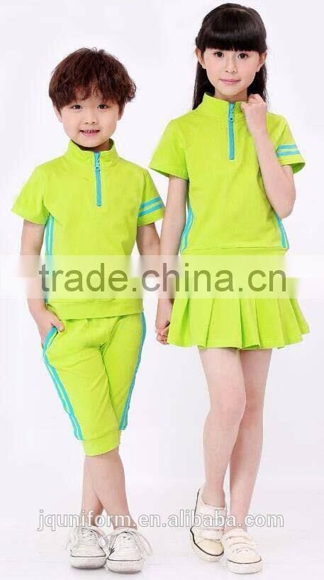 Primary Student Summer School Uniform Kids' Sports PE Knit