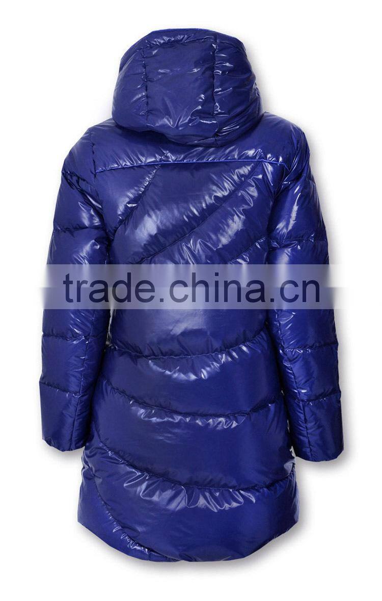 2016 women long Fashionable 90% down 10% feather jacket