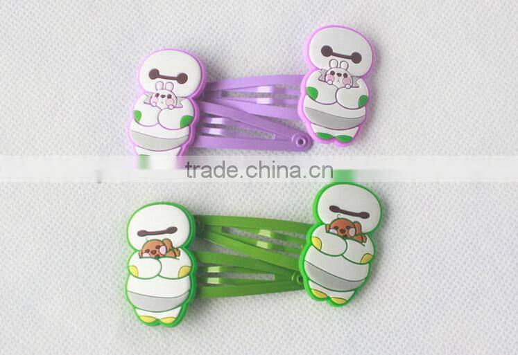 Big hero baymax cartoon characters decorative kids hairgrips