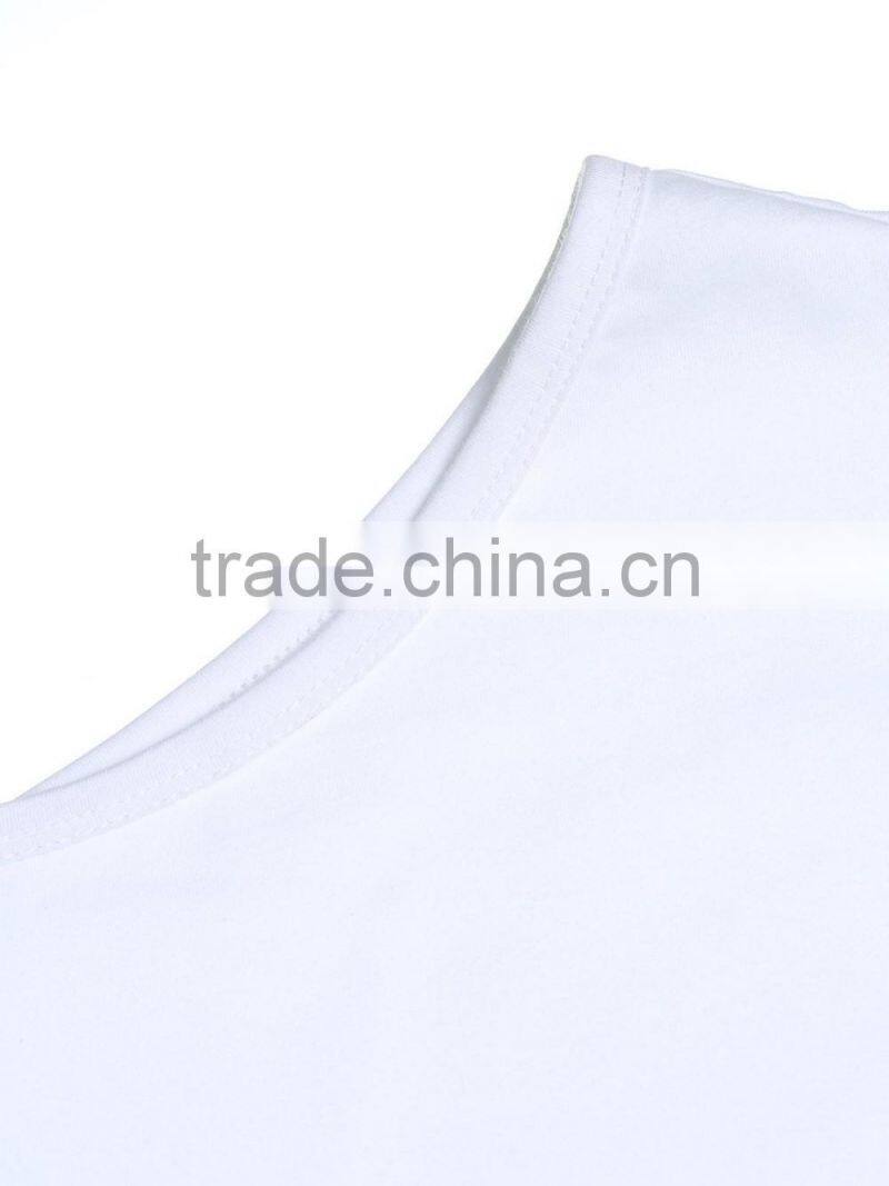 Ladies high quality rayon cotton one-shoulder t shirt factory