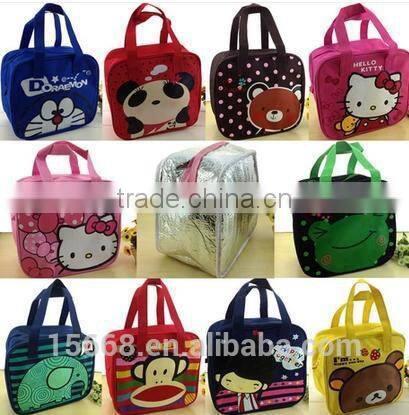 GR-W0103 flower printing insulated lunch bag for women