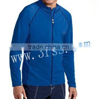 men's long sleeve customized rash jacket