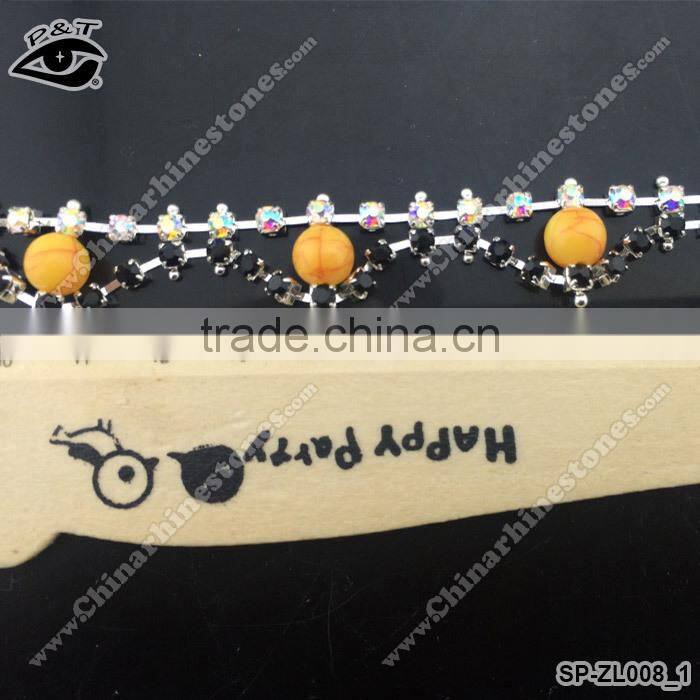 Best Seller 2015 Crystal Cup Chain Rhinestone Trimming For Dress Bags Garment Necklace