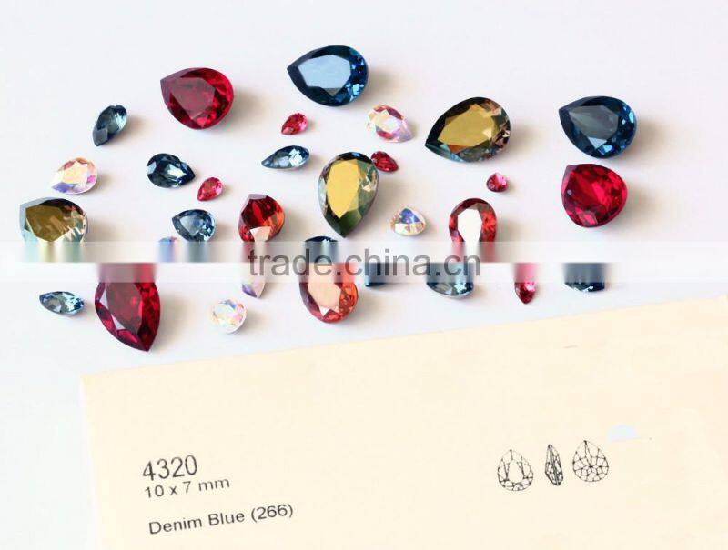 Point back Rhinestone Sew On Rhinestones, Point back sew-on stone crystal