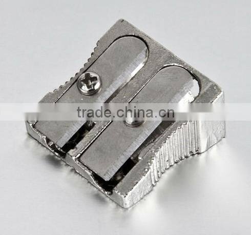 High quality double holes metal aluminium sharpener