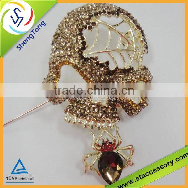 2015 high quality rhinestone brooch napkin rings