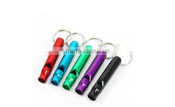 Aluminum Alloy Whistle Keyring Keychain Mini For Outdoor Emergency Survival Safety Sport Camping Hunting Multi Color