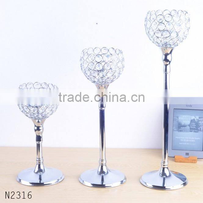 Hot Sale Wedding favor antique crystal candle holder for table centerpiece wholesale like