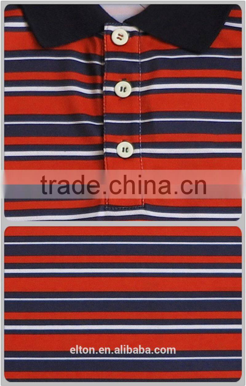 Factory OEM Red&Black Huntte Print Longline t shirt Men's Polo Shirt