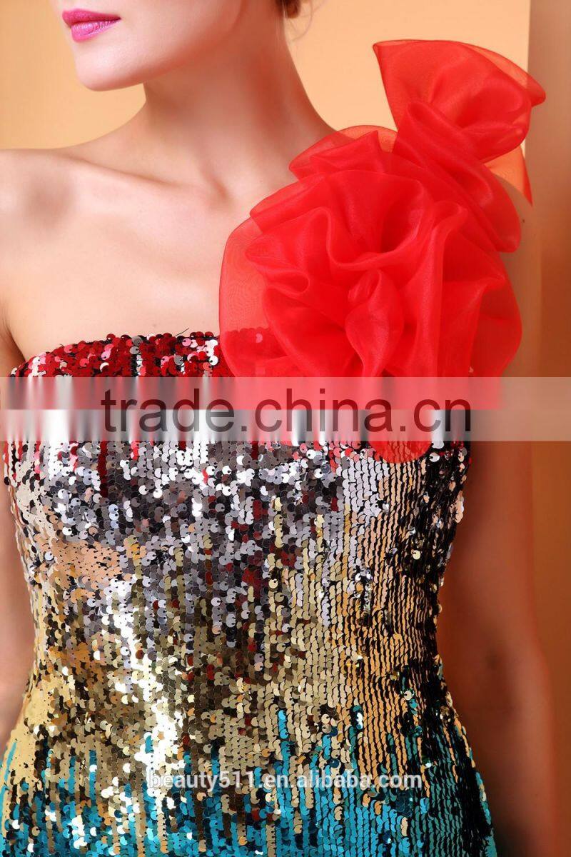 Elegant Lace Prom Dress Appliqued beaded Top A Line Tulle red short Evening Dress mini party dress 2017 ED46