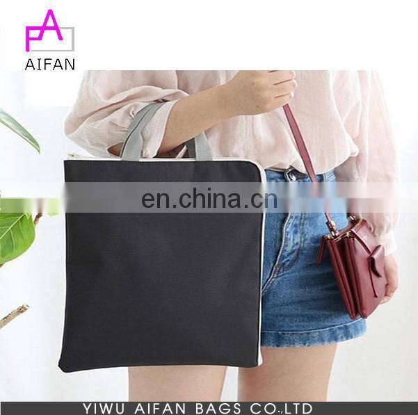 Pocket File Pouch A4 Size Document Holder Ziparound Bag Case handbag